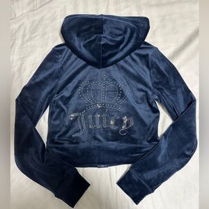 BNWT Juicy Couture Regal Blue Velour Jacket